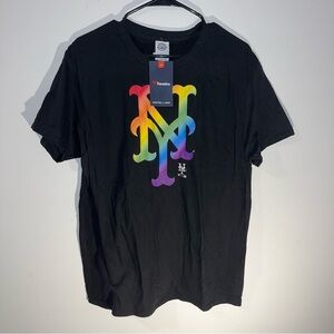 Fanatics Size LG NY Mets Pride Short Sleeve Tee